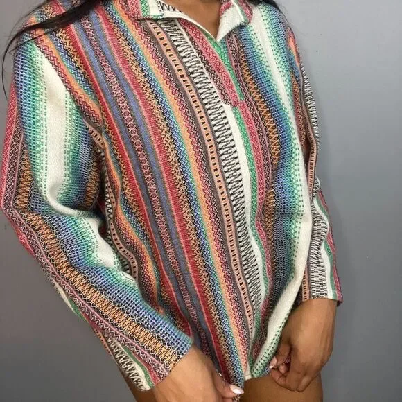 Multi Color Long Sleeve Tunic - Picture 2 of 4